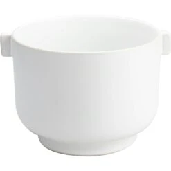 Ernst Flower Pot With Handle D19.5 H22.5, White Sand