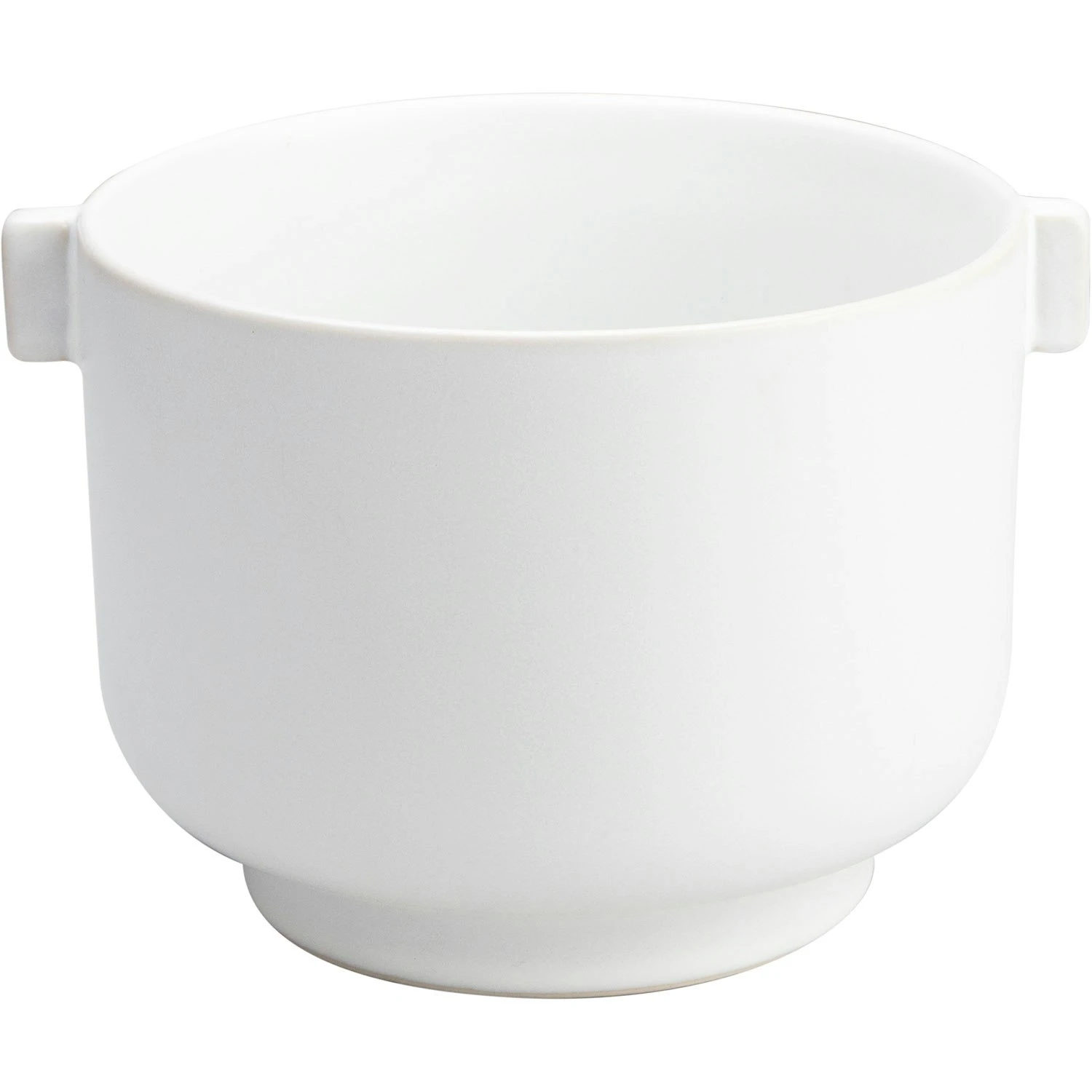 Ernst Flower Pot With Handle D19.5 H22.5, White Sand 1 Ernst Flower Pot With Handle D19.5 H22.5, White Sand