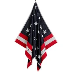 Allover Stars Rantapyyhe 100x180 Cm, Evening Blue