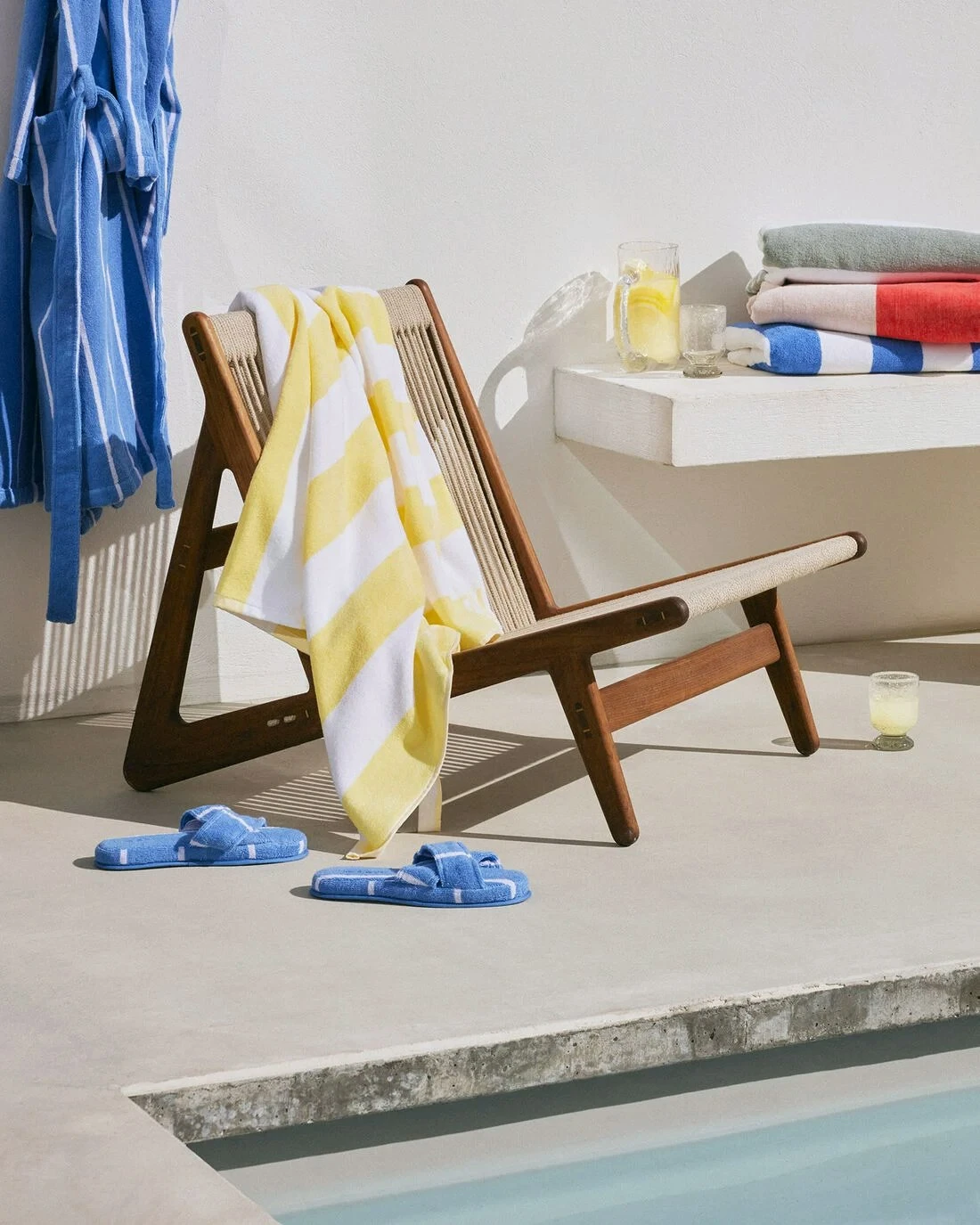 Gant USA Rantapyyhe 100x180 Cm, Lemon 2 Gant USA Rantapyyhe 100x180 Cm, Lemon - Image 2