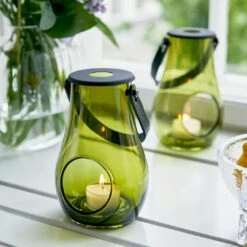 Holmegaard Design With Light Lyhty Olive, H25 Cm -Korbo Tarjous holmegaard dwl lantern olive 1 1