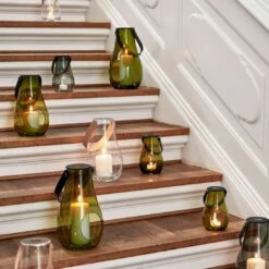 Holmegaard Design With Light Lyhty Olive, H25 Cm -Korbo Tarjous holmegaard dwl lantern olive 4
