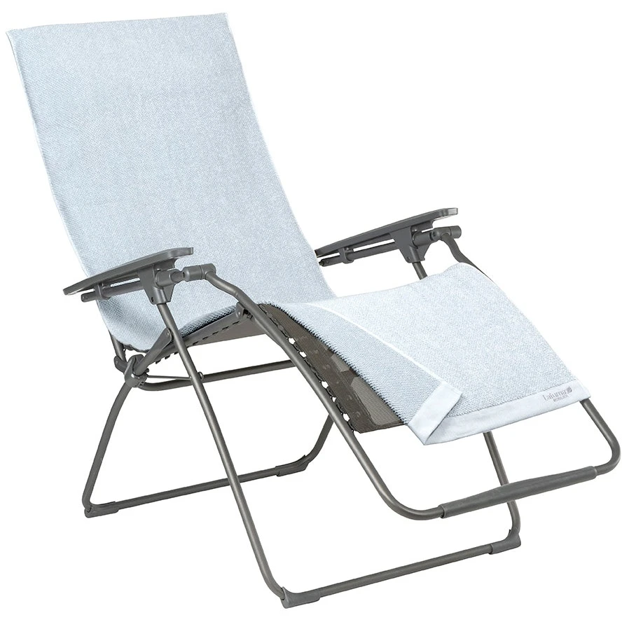 Lafuma Littoral Kylpylakana Aurinkotuoli, Vaaleanharmaa 2 Lafuma Littoral Kylpylakana Aurinkotuoli, Vaaleanharmaa - Image 2