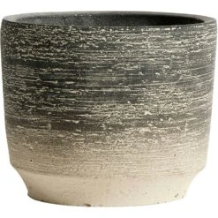 Muubs Kanji Ruukku Sementti Mustanharmaa, Ø15 Cm