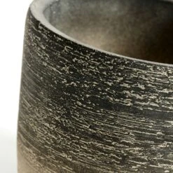 Muubs Kanji Ruukku Sementti Mustanharmaa, Ø15 Cm -Korbo Tarjous muubs flower pot kanji black gray 9