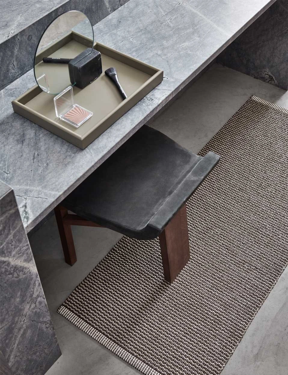 Mono Matto Dark Brown/ Dark Linen, 85x260 Cm 2 Mono Matto Dark Brown/ Dark Linen, 85x260 Cm - Image 2