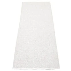 Svea Matto 70x160 Cm, Metallic White/White