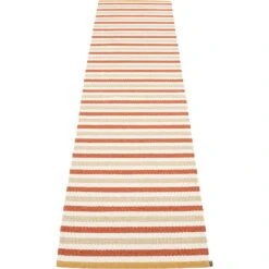 Teo Matto Tiilenpunainen / Beige / Vanilla, 70x300 Cm