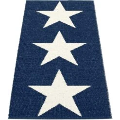 Viggo One Matto Dark Blue/ Vanilla, 70x150 Cm