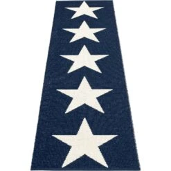 Viggo One Matto Dark Blue/ Vanilla, 70x250 Cm