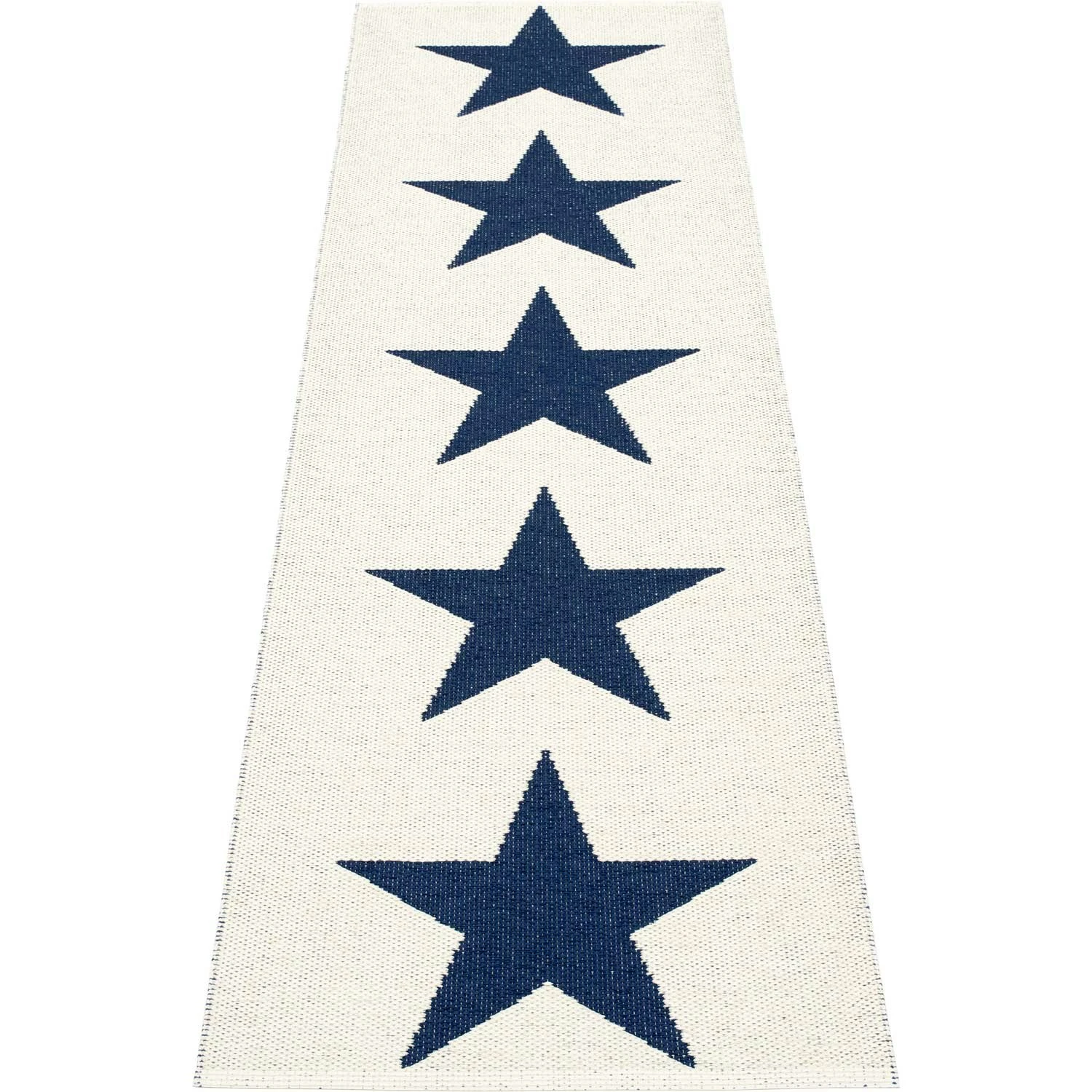 Viggo One Matto Dark Blue/ Vanilla, 70x250 Cm 2 Viggo One Matto Dark Blue/ Vanilla, 70x250 Cm - Image 2