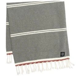 Badlakan Hamam Amasra 90x190 Cm Olivegrön/beige/rost Kylpylakana Oliivinvihreä