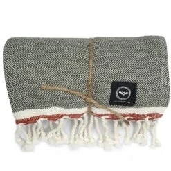 Badlakan Hamam Amasra 90x190 Cm Olivegrön/beige/rost Kylpylakana Oliivinvihreä 5 Badlakan Hamam Amasra 90x190 Cm Olivegrön/beige/rost Kylpylakana Oliivinvihreä -Korbo Tarjous recycled by wille badlakan hamam amasra 90x190 cm olivegron beige rost 3