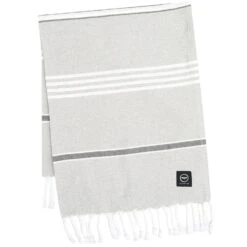 Badlakan Hamam Koster 80x180cm Blå/orange/vit Kylpylakana 80x180 Cm Vaaleanharmaa